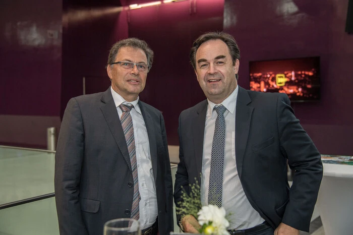Montanuni-Rektor Wilfried Eichlseder (links), Messecenter Graz-Vorstand Armin Egger