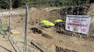 Die Munitionsräumungsarbeiten im Unteren Tollinggraben dauern noch an