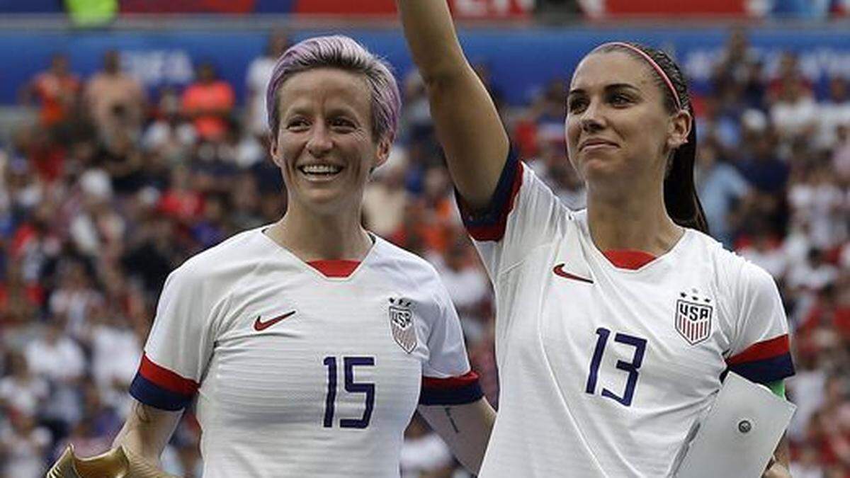 Freude bei Megan Rapinoe und Alex Morgan