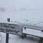 In Hochstraden liegt zu Mittag bereits eine dichte Schneedecke
