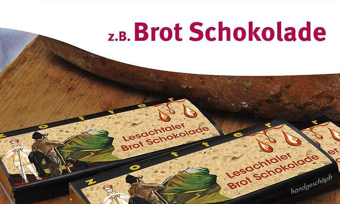 Die Lesachtaler Künstlerin Claudia Unterluggauer hat das Cover der Brotschokolade gestaltet