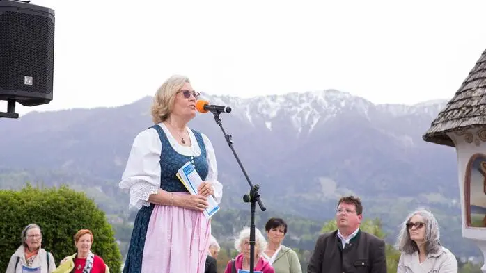 Das offene Singen fand in Drobollach beim „Egger Marterl“ statt