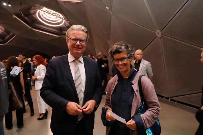 Landeshauptmann Christopher Drexler und Kulturstrategin Heidrun Primas