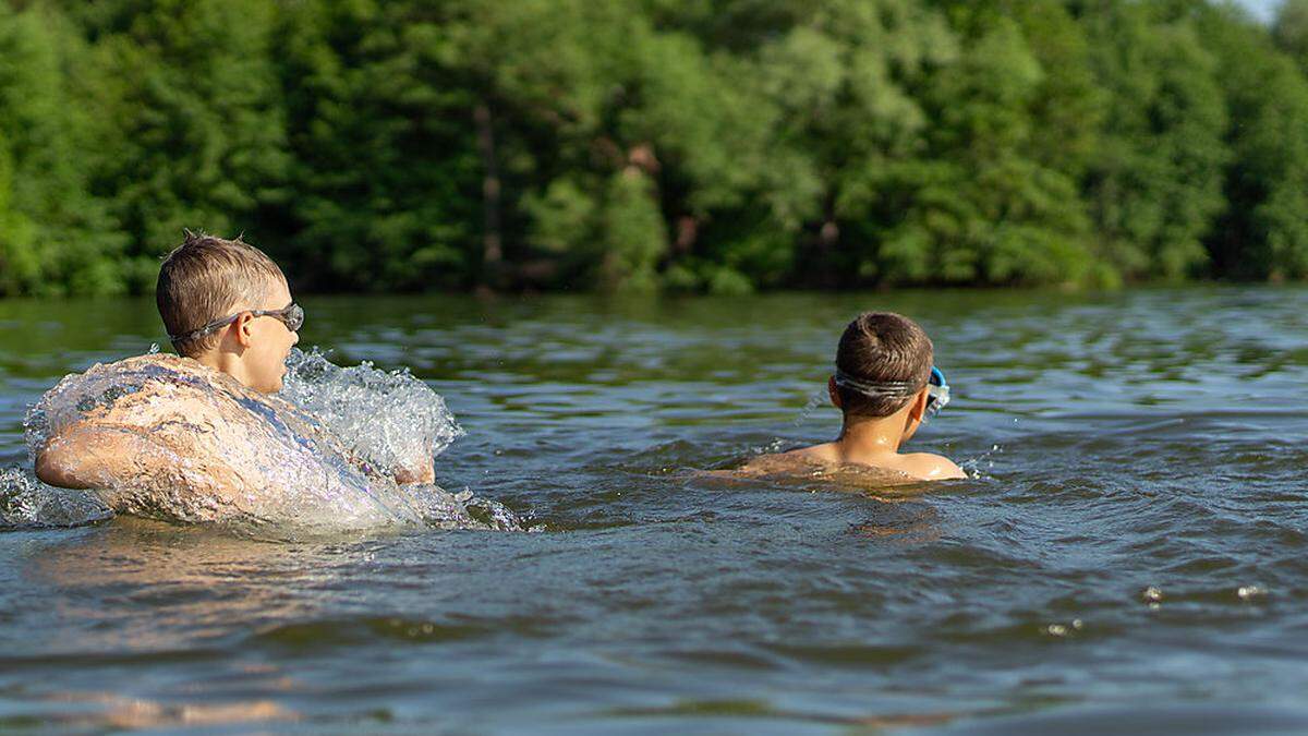 Badende sollen sich nicht lang im Uferbereich aufhalten und Wasserpflanzen meiden