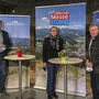 Bürgermeister Karl Rudischer und die WK-Vertreter Martina Romen-Kierner und Franz Skazel