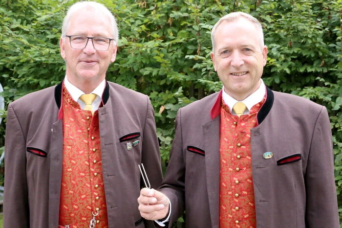 Der Männergesangsverein (MGV) Gurk lud unter Obmann Gerhard Kalsberger und Chorleiter Johannes Tuppinger (von links) zur 23. Kärntner Sängerwallfahrt. 