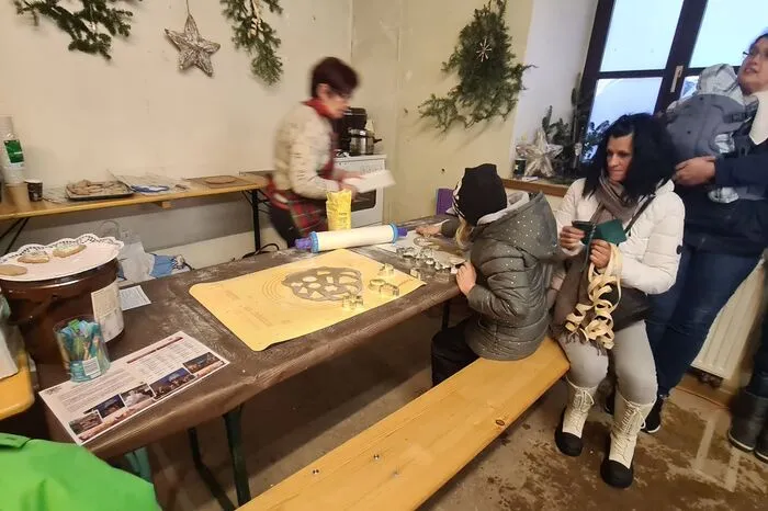 Auch Kekse wurden fleißig gebacken ...