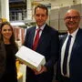 Director of Administration Monika Fuchs und die Produktmanager Christoph Hagg und Gernot Lorber