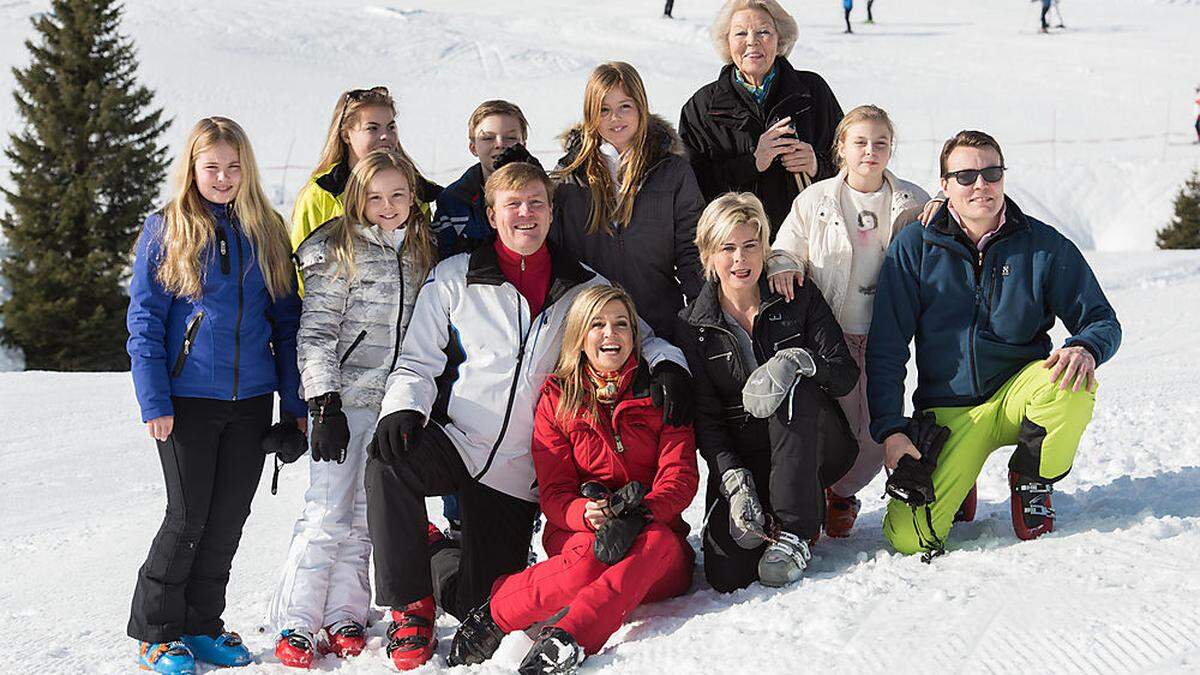 Die niederländische Königsfamilie beim Fototermin 2016