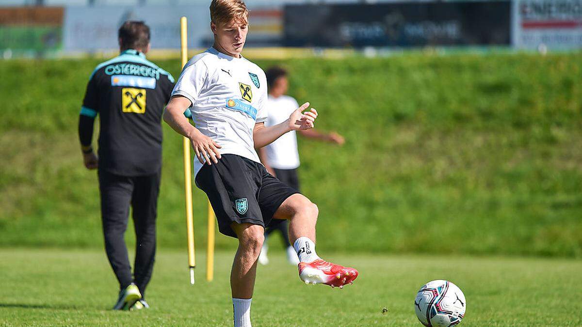 Alexander Prass erzielte seinen ersten Treffer für Österreichs U21.