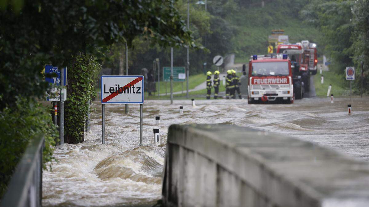 Die Bezirke Leibnitz, Deutschlandsberg und Südoststeiermark waren besonders stark von den Unwettern betroffen