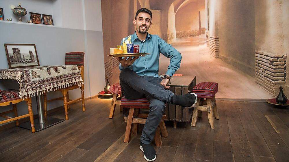 Babak Gharibvand hat das Restaurant Café Safran in Graz eröffnet