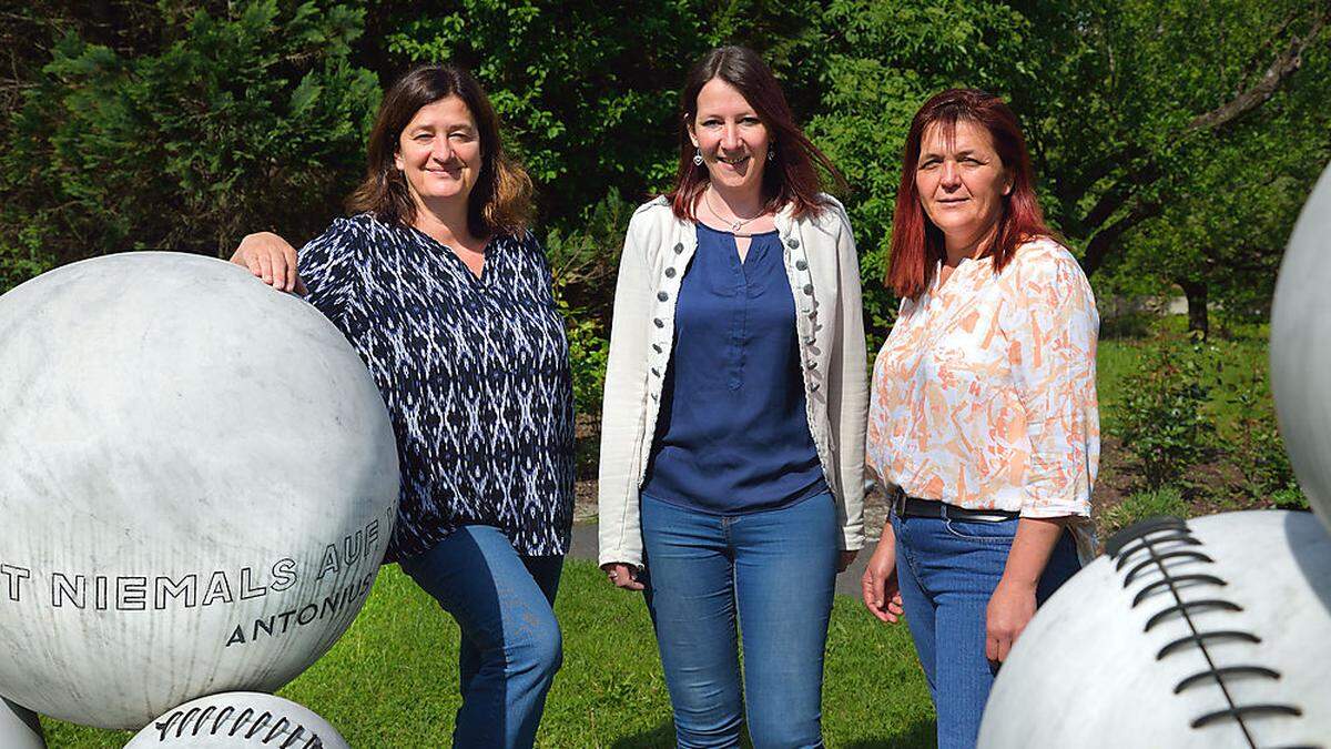 Kirsten Ratheiser, Bianca Egger und Margit Roppatsch