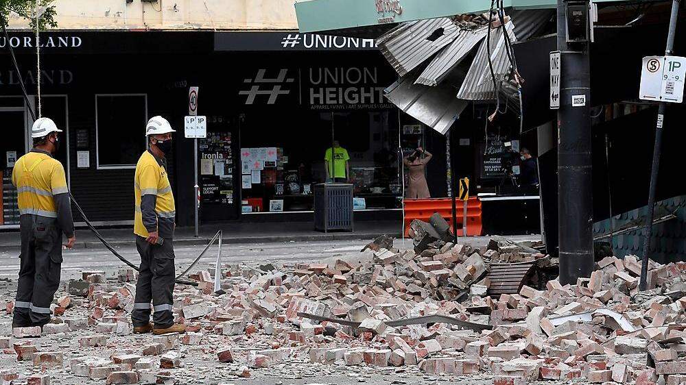 In Melbourne sorgte das Erdbeben für Schäden
