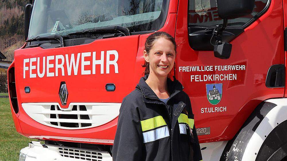 Lisa Wadl engagiert sich seit fast 20 Jahren bei der FF St. Ulrich bei Feldkirchen	