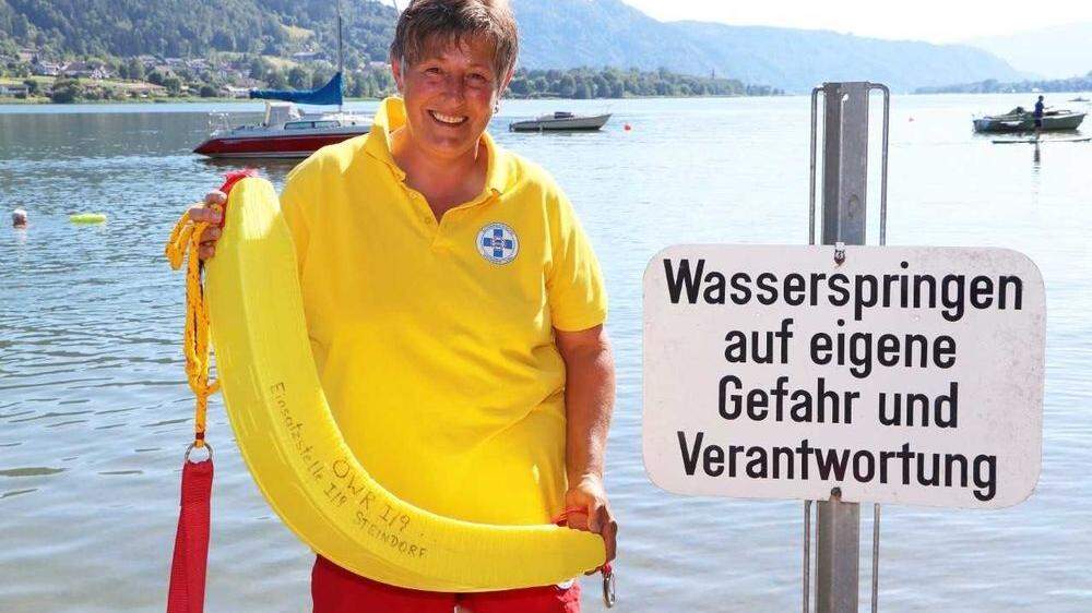 Liane Schinko ist seit 45 Jahren ein Teil der Wasserrettung Steindorf