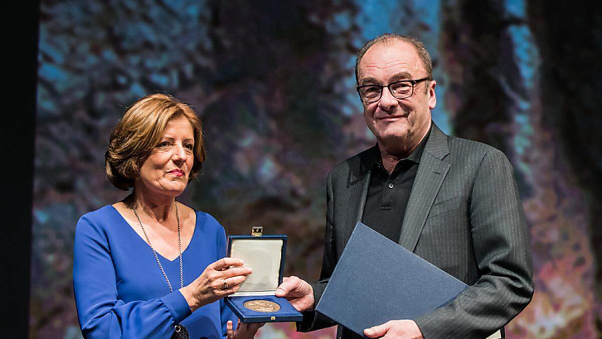 Robert Menasse bei der Preisverleihung in Mainz