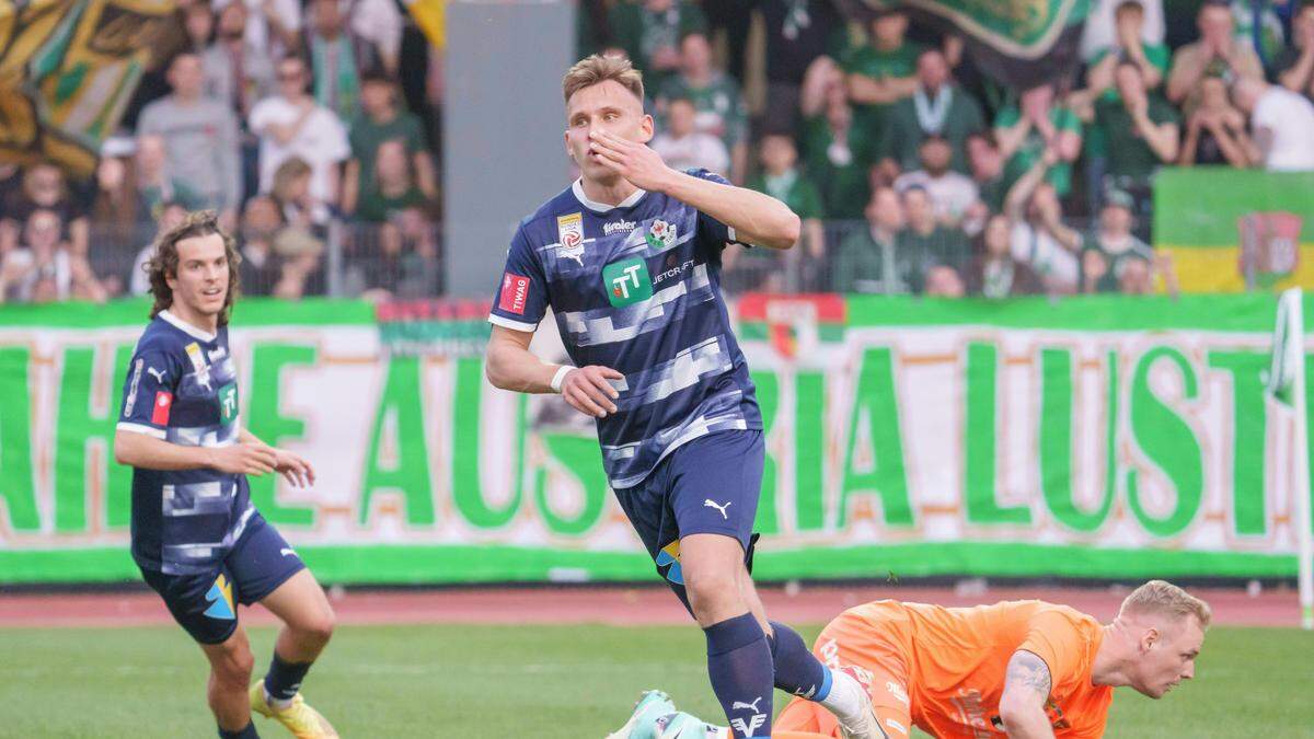 Nik Prelec traf zum 1:0 für die WSG Tirol