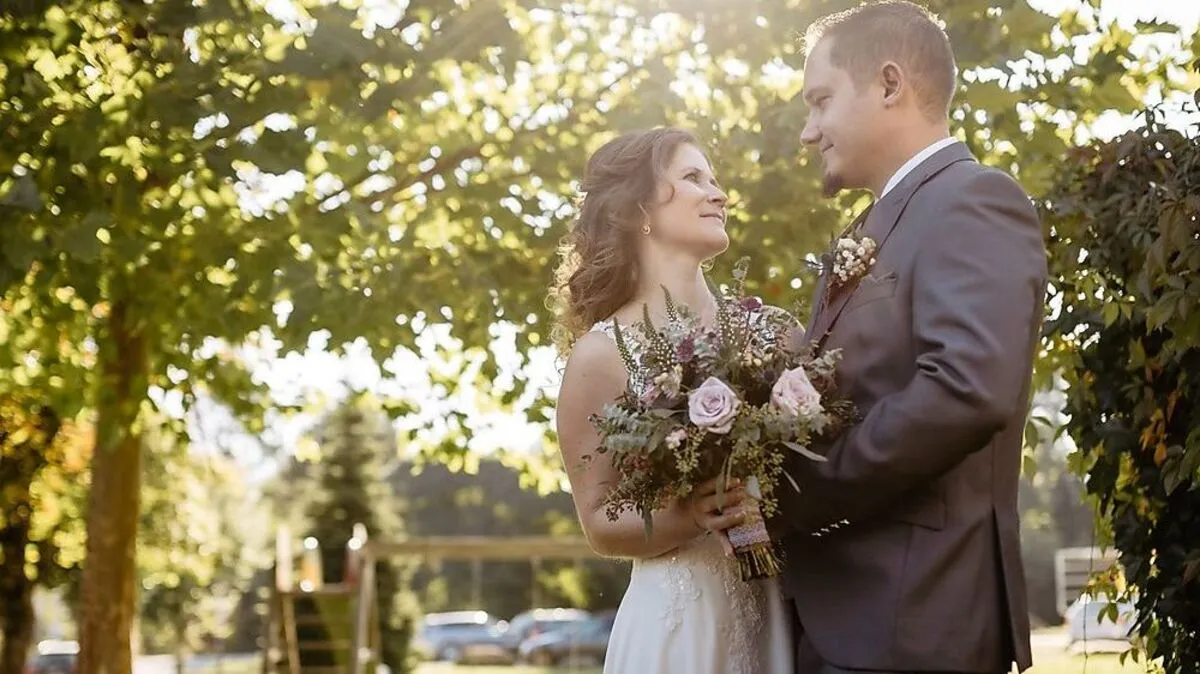 Frisch getraut: Stefanie Sturm und Alexander Scharf haben am 25. September geheiratet