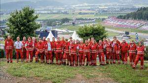 Das Team der  Rotkreuz-Bezirksstelle Knittelfeld am Red Bull Ring