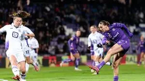 VIENNA,AUSTRIA,19.NOV.25 - WOMEN SOCCER - UEFA Women s Europa Cup, round of 16, FK Austria Wien vs RSC Anderlecht. Image shows Modesta Uka (A.Wien).
Photo: GEPA pictures/ Armin Rauthner