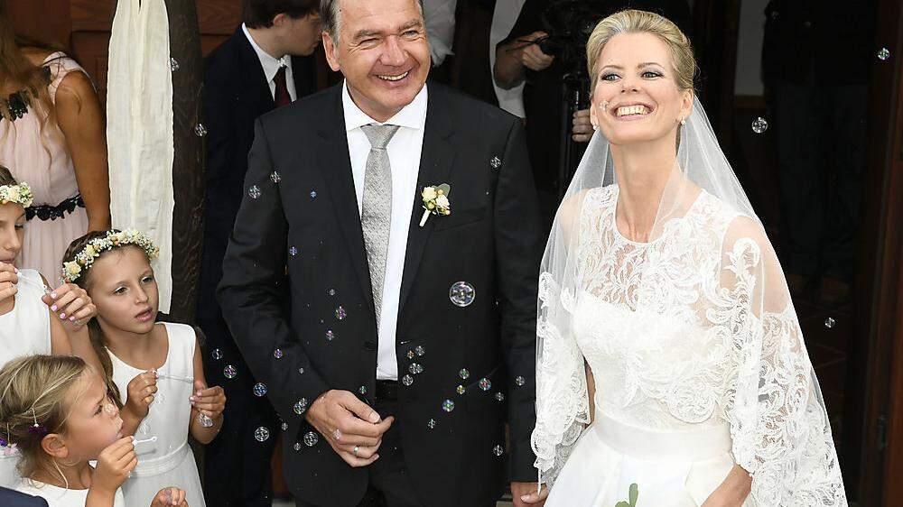 Frisch verheiratet! Matthias Krenn, Bürgermeister von Bad Kleinkirchheim und Gattin Kristina Hörmanseder-Krenn