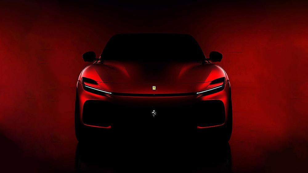 Das erste Teaserbild des Ferrari Purosangue