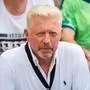 (FILES) Former German tennis player Boris Becker attends the ATP-tour tennis match in Hamburg, northern Germany on July 25, 2019. Six-time Grand Slam winner Boris Becker confirmed on October 19, 2023 he has become the coach of Denmark's Holger Rune, returning to the box after a seven-year absence. (Photo by Daniel Bockwoldt / dpa / AFP) / Germany OUT