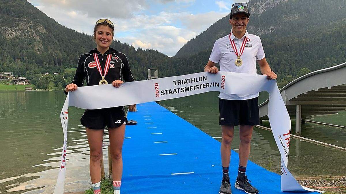 Lisa Perterer und Lukas Hollaus holen Staatsmeistertitel auf der Olympischen Distanz 