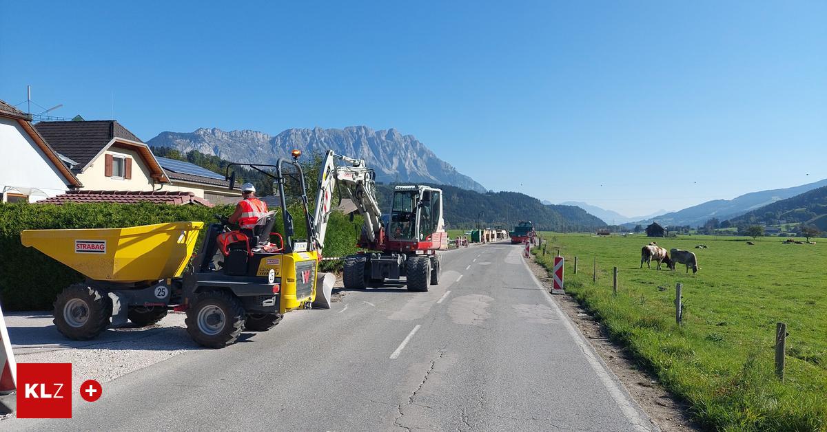 Stein an der Enns Die Sanierung der L 712 dauert voraussichtlich bis