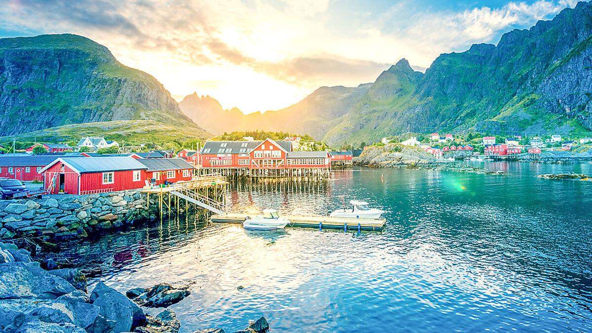 Am Ende der Welt. Å ist ein Dorf auf den norwegischen Lofoten