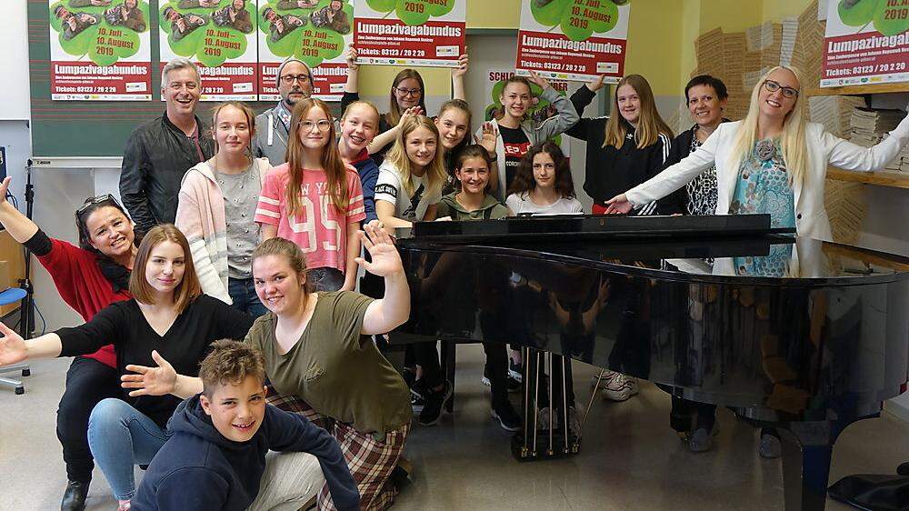 Im Gymnasium in Köflach fand die erste Musikprobe für die Schlossfestspiele 2019 statt 