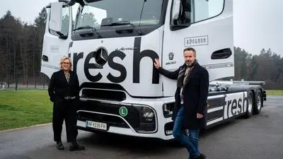 Ringana hat den ersten E-Lkw angeschafft