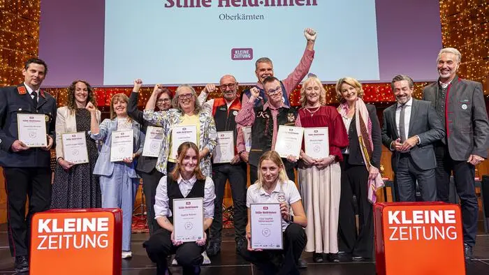 Die Stillen Helden aus St. Veit, Oberkärnten, Feldkirchen und Osttirol wurden geehrt