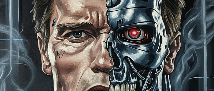 Illustration von Arnold Schwarzenegger als Terminator