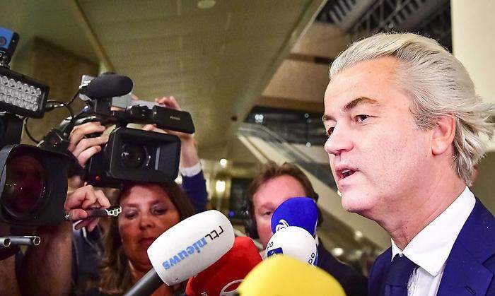 Die rechtspopulistische Freiheitspartei (PVV) von Geert Wilders bleib hinter den Erwartungen zurück