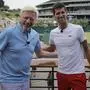 Boris Becker und Novak Djokovic 2018
