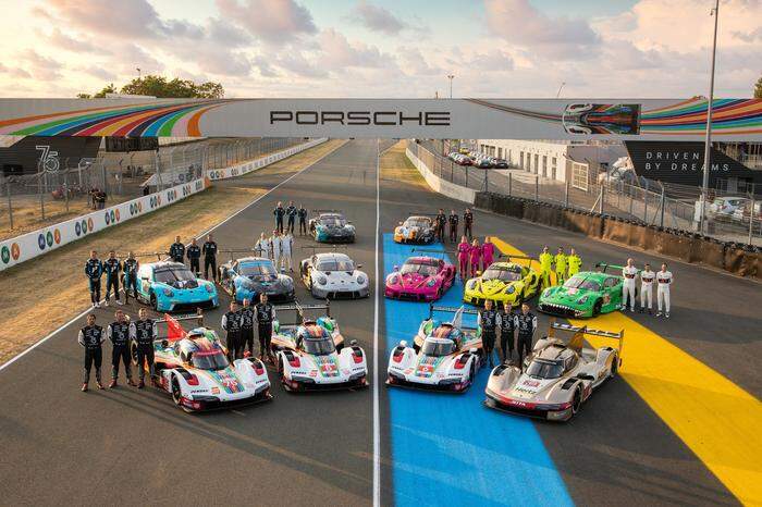 Das gesamte Porsche-Team auf der Jagd nach Siegen bei den 24 Stunden von Le Mans