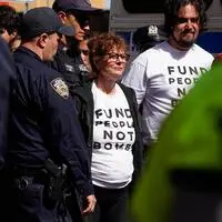 Susan Sarandon beteiligte sich an den Anti-Netanyahu-Protesten und wurde festgenommen