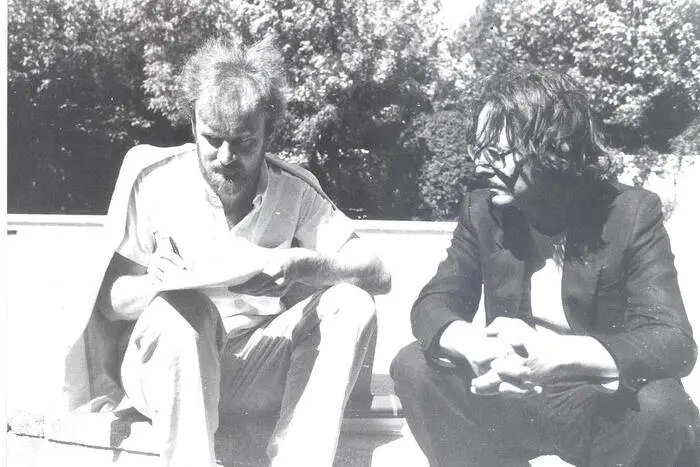 In den 1970er-Jahren mit dem Verleger Lojze Wieser