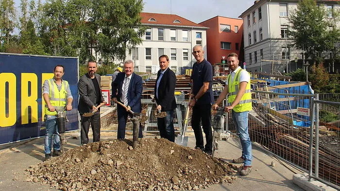 Landesrat Anton Lang besuchte die Baustelle