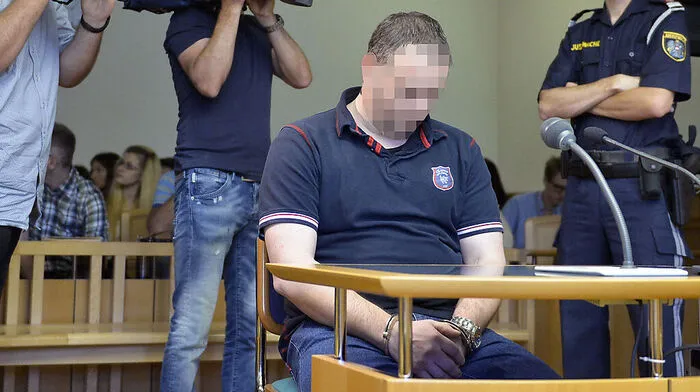 Der Angeklagte beim Prozess am Wiener Landesgericht