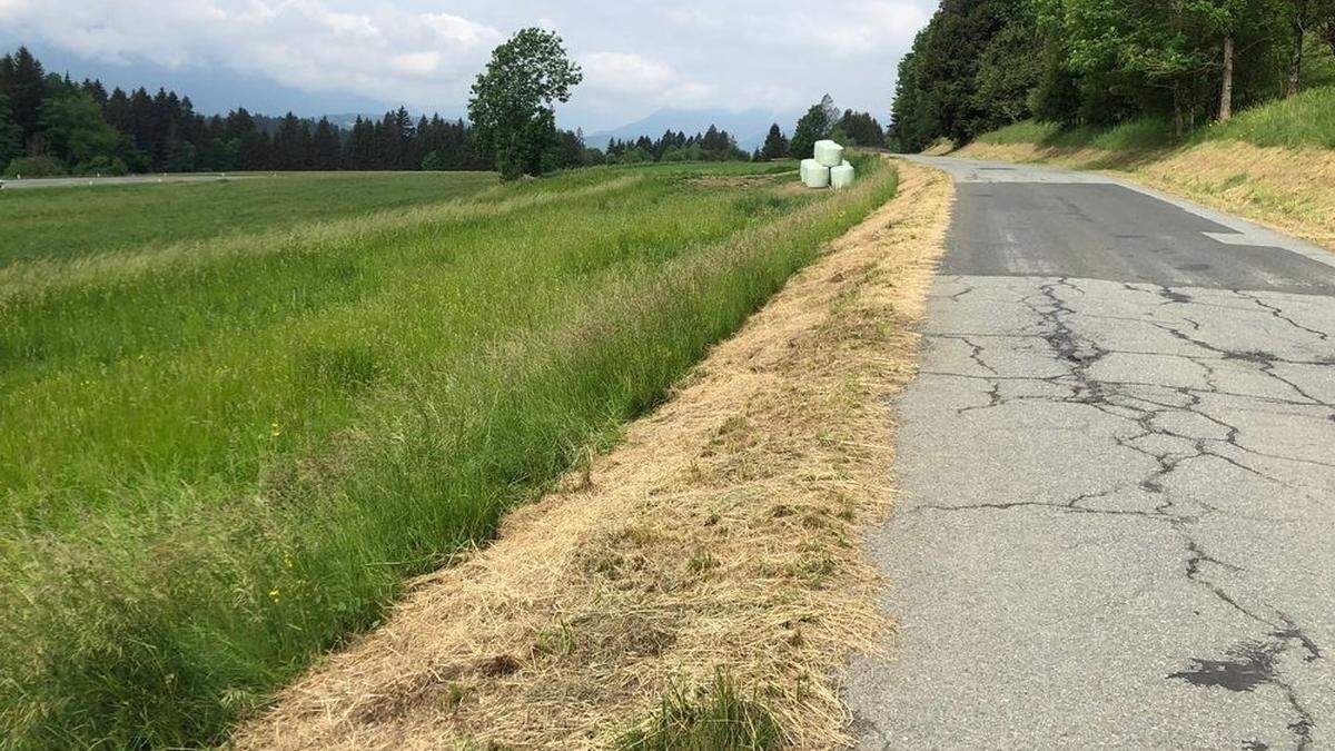 In diesem Bereich  kam es zu dem Unfall. Der Rollstuhlfahrer starb