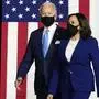 Biden und Kamala Harris ziehen in den Kampf um das Weiße Haus 