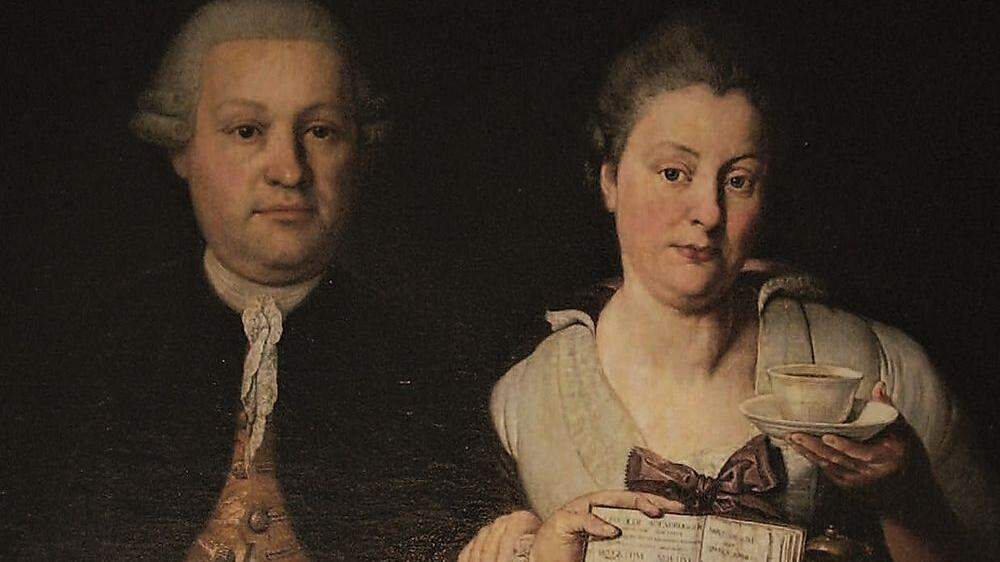 Leopold Auenbrugger mit seiner Gattin Marianne von Priesterberg	KK 