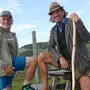 Manfred Polansky (links) und Karl Wenzel auf der Schneealm
