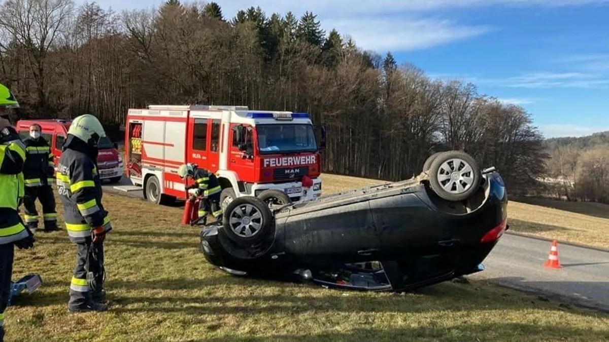 Die Lenkerin blieb unverletzt