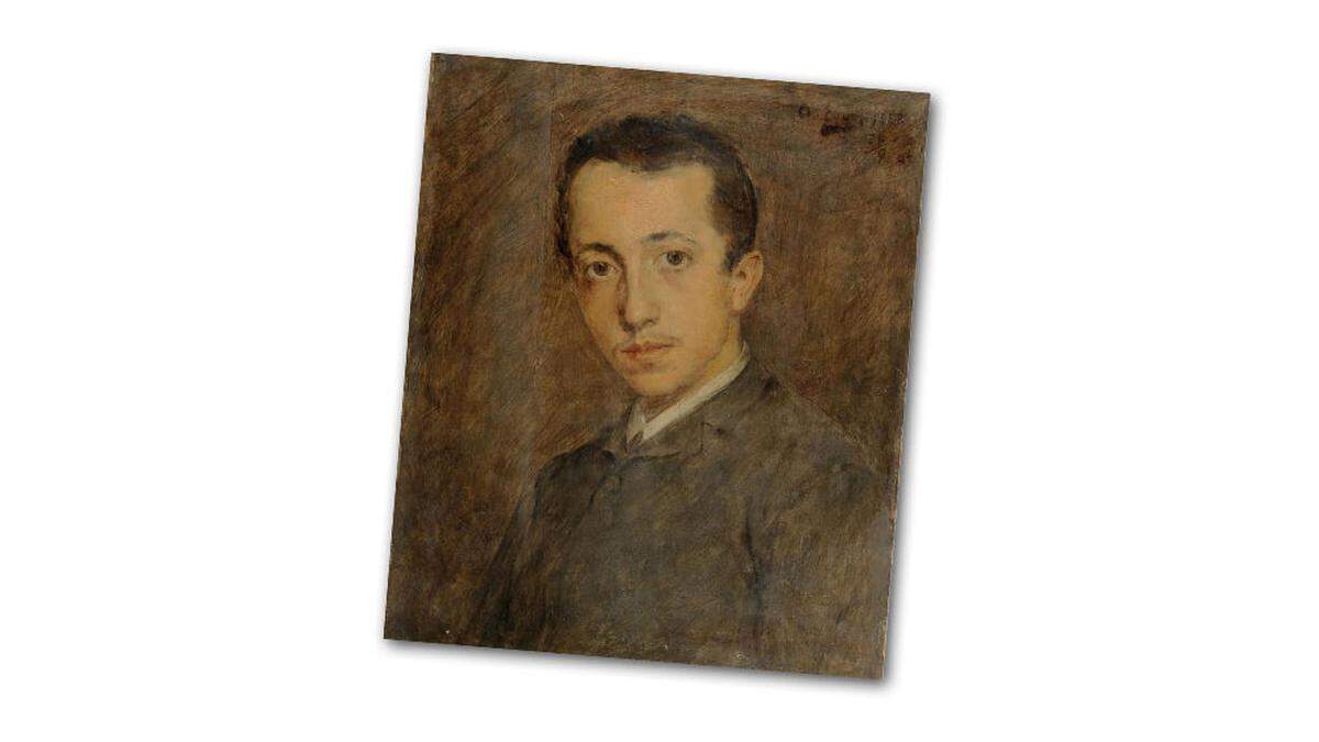 Albin Egger-Lienz portraitierte 1888 seinen Bruder Eduard 