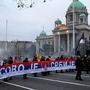 Demonstration in Belgrad unter dem Motto &quot;Kosovo ist Serbien&quot;