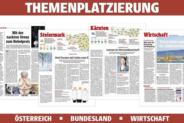 Themenplatzierung: Österreich, Bundesland (Steiermark und Kärnten), Wirtschaft